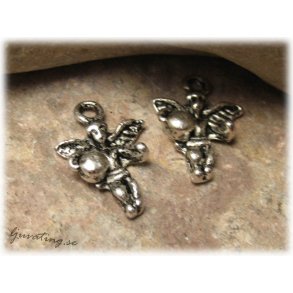 Berlock ngel tibetsilver ca 19x13 mm