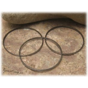 Sluten ring 40-pack hematitsvart ca 25 mm