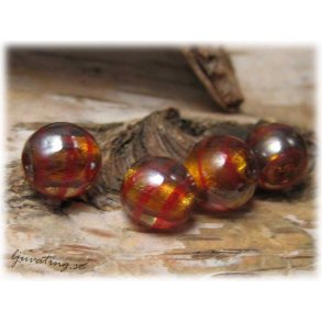 4-pack rund silverfoil topaz med rnder ca10 mm