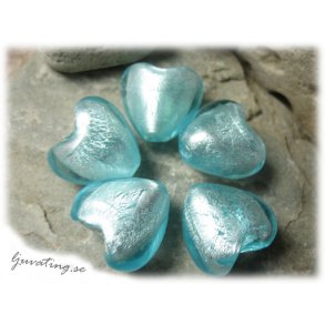 Ljusbltt bulligt hjrta ca 16mm