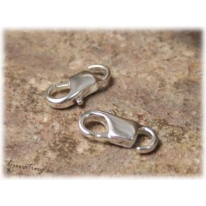 Karbinhake silverplterad ''ppen bak'' ca 11 mm