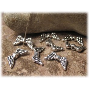 Vinge till ngel antikt silverfrgad metall ca 15x7x3 mm