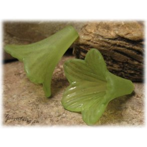 Frostad grn stor trumpetblomma ca 23x22 mm