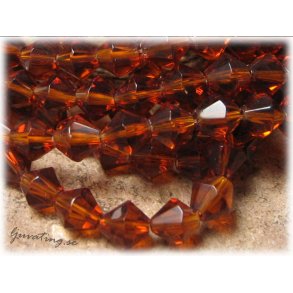 Topaz facetterad bicone 30-pack ca 6 mm