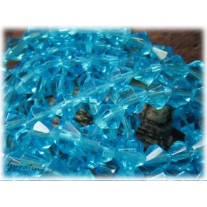 Aquabl facetterad bicone 30-pack ca 6 mm