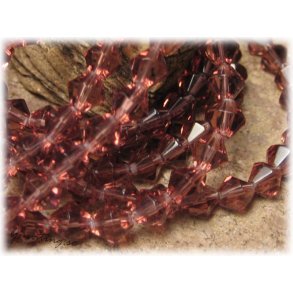 Amethyst facetterad bicone 30-pack ca 6 mm