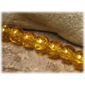 Guldgul krackelerad rund 20-pack ca 8 mm