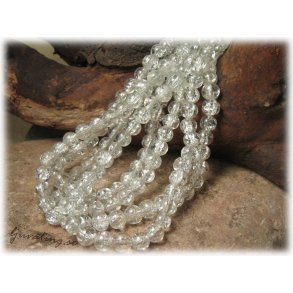 1 strng krackelerad clear rund ca 8 mm