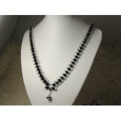 Halsband o armband med bicone / design Anna