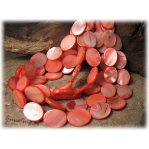 Rosa ovala snckskal ca 20x15 mm 