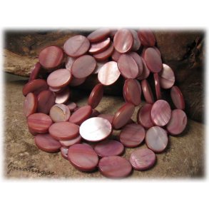 Plommonlila ovala snckskal ca 20x15 mm 