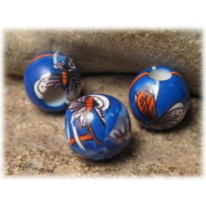 Mnstrad prla i syntet basfrg bl ca 14 mm