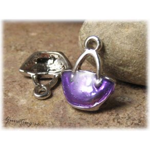 Berlock lila vska ca 17x14 mm