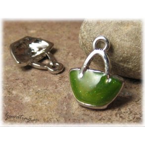 Berlock limegrn vska ca 17x14 mm