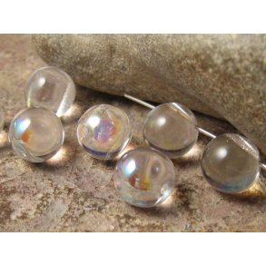 Clear crystal AB rund ca 9,5 mm
