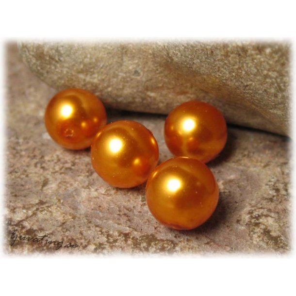 Vaxad orange Jablonex glasprla ca 10 mm