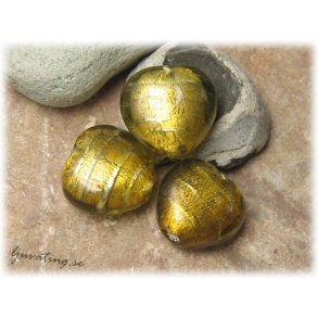 Olivgrnt guldigt hjrta ca 20 mm