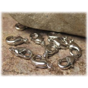 Karbinhake platinaplterad ca 12 mm