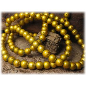 1 strng senapsgul drizzle glasprla ca 8 mm