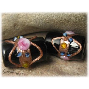 Wedding Cake Svart tub ca 22x14 mm 