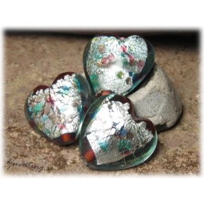 Hjrta med multiflckar basfrg rd ca 22 mm