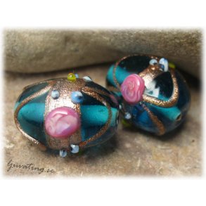 Aquabl oval ca 18x13 mm