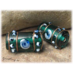 Wedding Cake Aqua grn tub ca 22x15 mm 