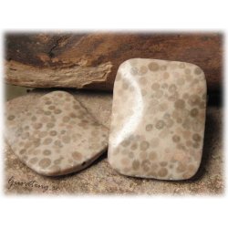 Jaspis flckig rektangel sten ca 50x40 mm