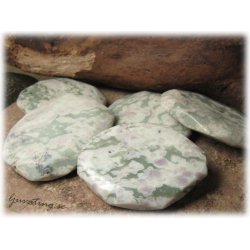 Grnmelerad oregelbunden stor peace sten ca60x47mm