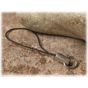 Berlock hängare svart snodd ca 55 mm