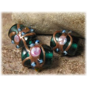 Wedding Cake Aqua grn tub ca 14x12 mm 