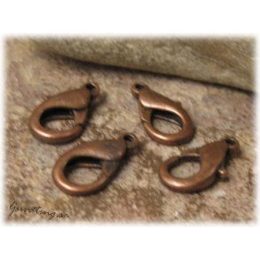 Karbinhake klols kopparfrgad ca 16x8 mm