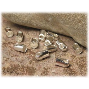 Runda ndhylsor silverfrgade 10-Pack ca 7x4 mm