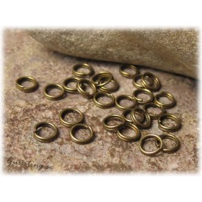 Splitring nyckelring bronsfrgad 25-pack ca 5 mm