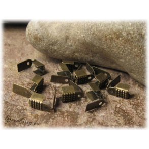 Bronsfrgade avslut 10-Pack ca 9x5 mm