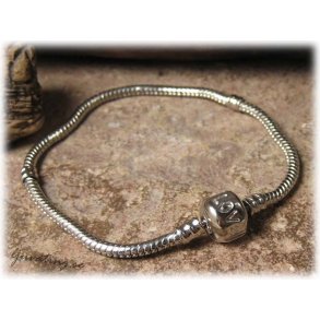 Ormlnk armband platinafrgat ls LOVE ca 19 cm