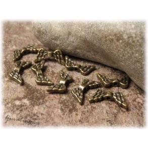 Vinge till ngel antik bronsfrgad ca 14x7 mm