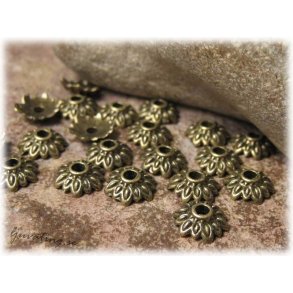 Prlhatt antik bronsfrgad 20-pack ca 8 mm