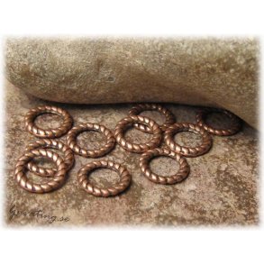 Rfflad kopparfrg sluten ring 10-pack ca 9 mm