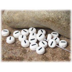 Bokstavsp&auml;rla I i acryl  20-pack ca 7 mm