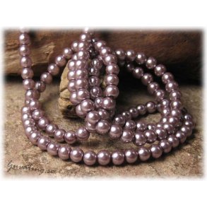 Prlor i glas rund plommonfrgad 30-pack ca 6 mm