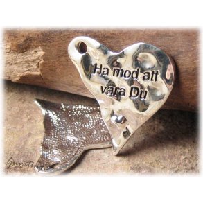 Hjrta med budskap Ha mod att vara Du