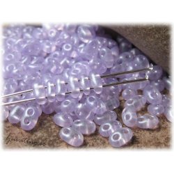 Twin beads crystal lila ca 2,5x5 mm