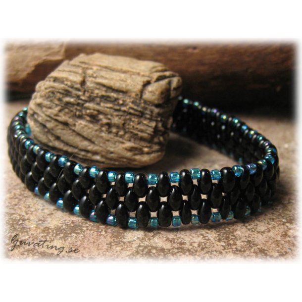 Armband twin beads och seed beads / design Anna