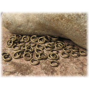 Bindringar robusta antik bronsfrgade 50-pack 5mm 