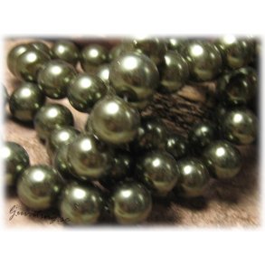 Prlor i glas frgad mrk grn 10-pack ca 12 mm