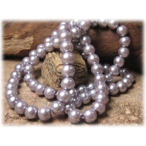 Prlor i glas rund grlila 20-pack ca 8 mm