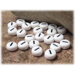 P&auml;rlor siffran 1 i acryl  20-pack ca 7 mm