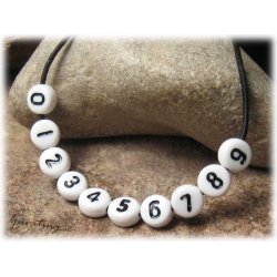 P&auml;rlor siffran 1 i acryl  20-pack ca 7 mm