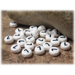 P&auml;rlor siffran 7 i acryl  20-pack ca 7 mm